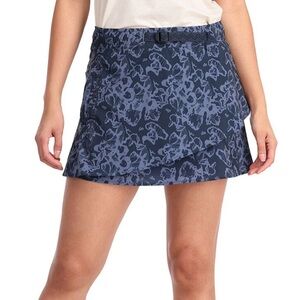 NWT KARI TRAA Women’s Ane Skort Athletic Skirt Moon Blue Size Large